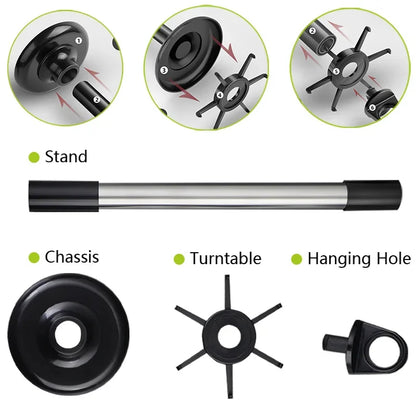 Kitchen Rotary Storage Rack Rotatable Kitchenware Organizer Hooks Spatula Spoon Knife Storage cabinet Kitchen Accessories