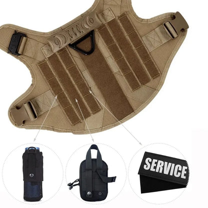 Large Dog Harness Pet German Shepherd Training Vest Tactical Medium Dog Harnesses Hunting For Dogs Accessories