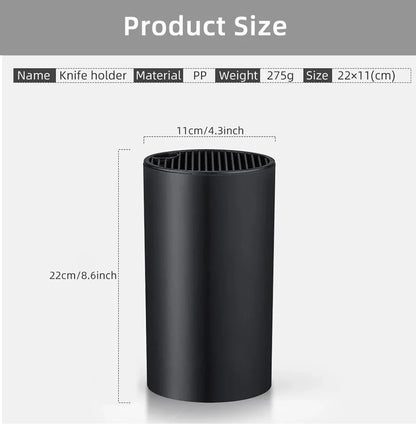 Kitchen Accessories 8.8 inch Kitchen Knife Holder Drainable Chef Knife Stand Plastic Knife Holder Bucket Kitchen Storage Tools