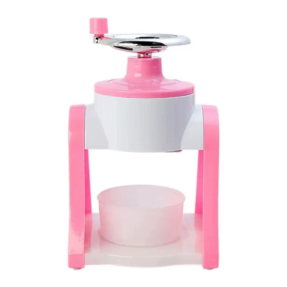 Hand Crank Ice Shaver Machine - Snow Cone Crusher & Slushy Maker with Durable ABS Construction for Summer Parties And Home Use