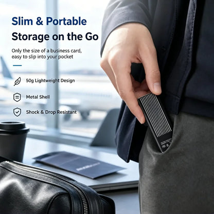 High Speed External Portable SSD 6TB 12TB Plug and Play Mobile Hard Drive Compatible with Windows IOS Android DevicesHigh Speed