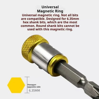 Universal 1 PCS Magnetic Ring Alloy Magnetic Ring Screwdriver Bits Anti-corrosion Strong Magnetizer Drill Bit Magnetic Ring
