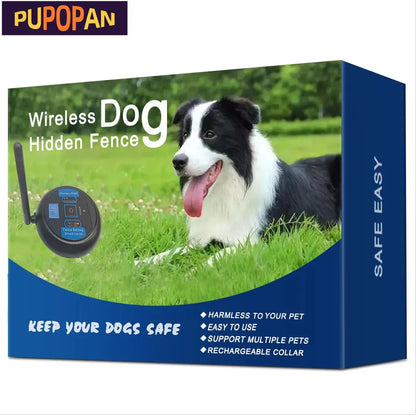 Wireless containment system pet fence boundary Electronic Shock Static correction Training Electric Collar Outdoor Safety perime