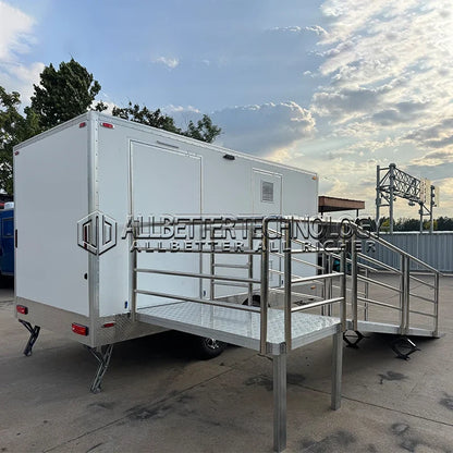 Allbetter Luxury Event Mobile Portable Camp Toilet Restroom Trailers Bathroom Unit Outdoor Shower and Camping Toilet Wc