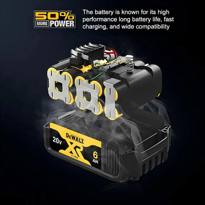 100% Original Dewalt 20V 6000mah Power Tool Battery Dcb206 Dcb205