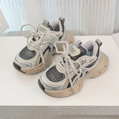 Spring Autumn New Kids Sneakers for Girls Fashion Lightweight Boys Sports Shoes School Causal Children Basketball Shoes Unisex