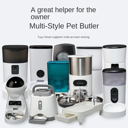 Intelligent Pet Feeder Timed Automatic Quantitative Feeding Machine For Cats Cat Food Dog Food Self-service Feeding For Dogs New