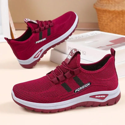 2025 Spring Fashion Women's Shoes High quality Anti slip and Wear resistant Sports Shoes Mesh Breathable Walking Shoes Designer