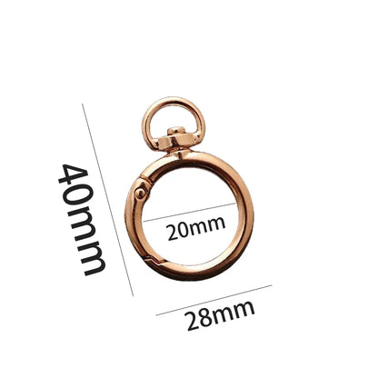 5Pcs Heart Shape Rotation Alloy Lobster Spring Clasps Openable Key Ring  Hook Carabiner Connector Dog Chain Buckles DIY Jewelry