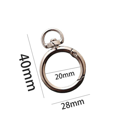 5Pcs Heart Shape Rotation Alloy Lobster Spring Clasps Openable Key Ring  Hook Carabiner Connector Dog Chain Buckles DIY Jewelry