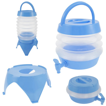 Outdoor Camping with Faucet Kettle Juice Bucket Portable Outdoor Camping Folding Water Bucket Compressed Large Folding Kettle
