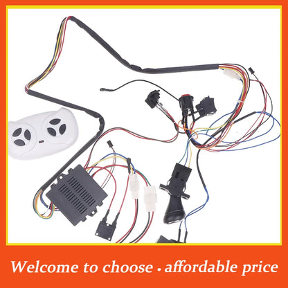//Children Electric Car DIY Modified Wires And Switch Kit With 2.4G Bluetooth RC And Controller For Baby Electric Car Self-made