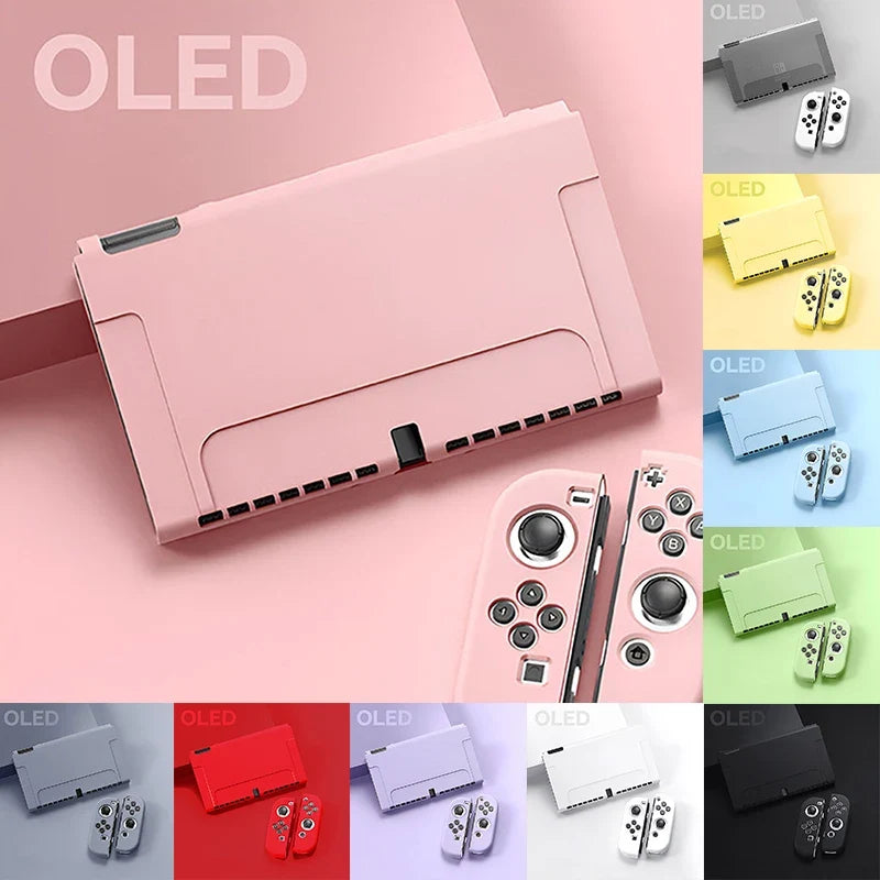 NEW SALE Protective Case Compatible With  Switch OLED Console And Joy-Cons, Switch Can Be Inserted In Dock With Shell