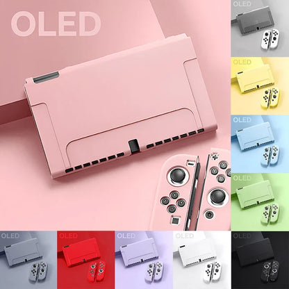 NEW SALE Protective Case Compatible With  Switch OLED Console And Joy-Cons, Switch Can Be Inserted In Dock With Shell