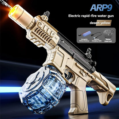 Large Capacity Victor Electric Water Gun Toy, Absorb Water Automatic Continuous Shooting, With Lights, Summer Beach Pool Gift