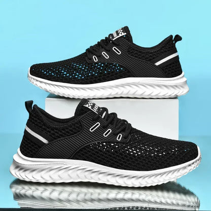 Men's and Women's Fashionable Sports Shoes, Breathable and Lightweight Casual Tennis Shoes, Hollow Mesh Men's Running Shoes