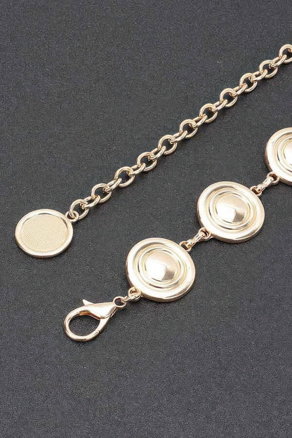 Round Metal Chain Belt