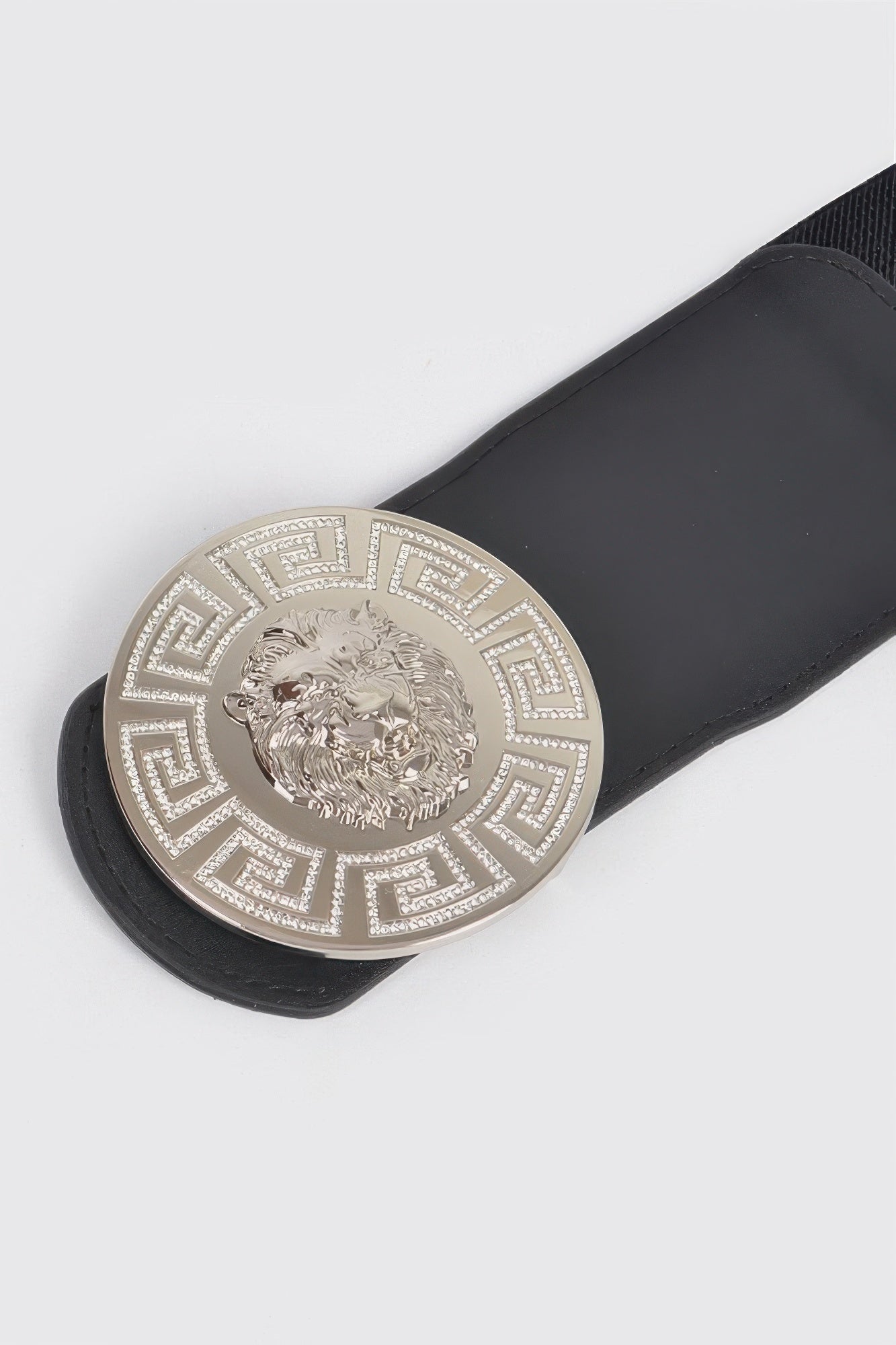 Lion Buckle Elastic Belt