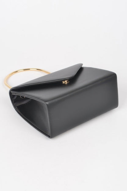 Vegan Metal Handle Bag