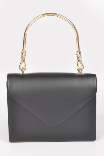 Vegan Metal Handle Bag