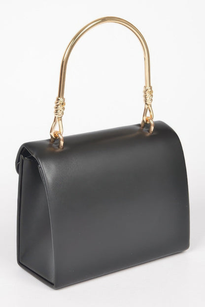 Vegan Metal Handle Bag