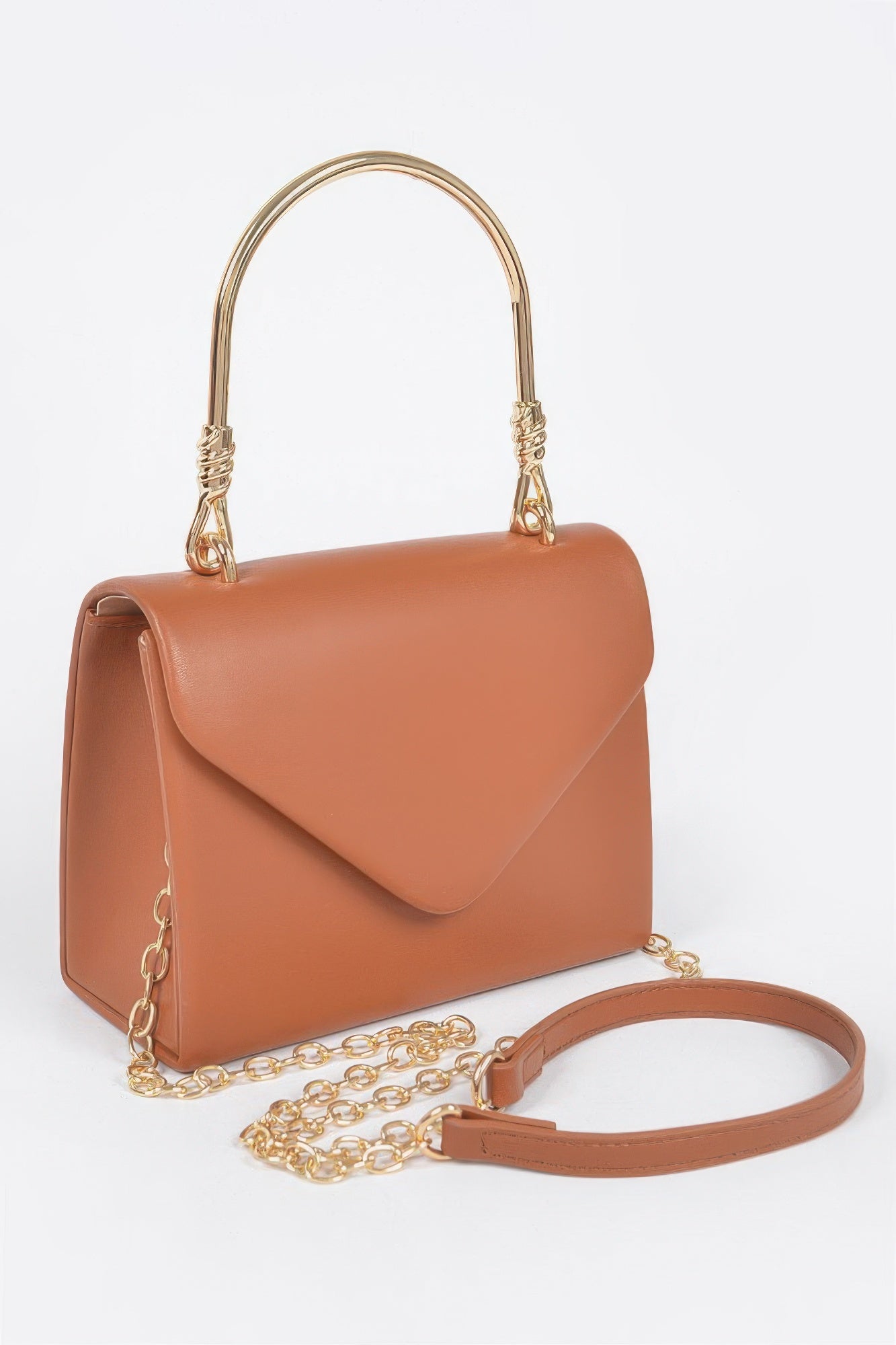Vegan Metal Handle Bag