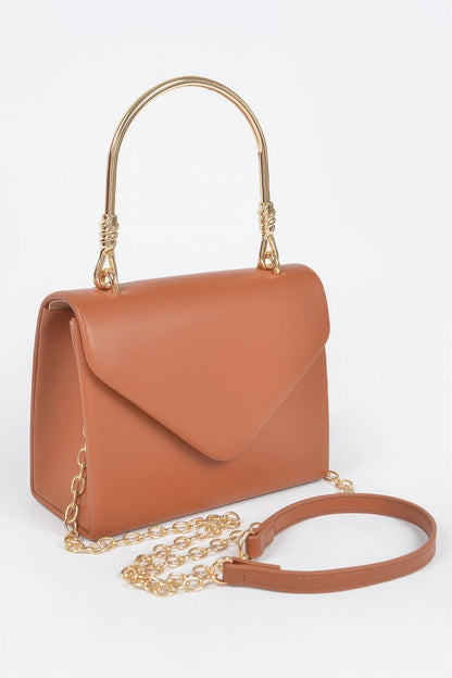 Vegan Metal Handle Bag