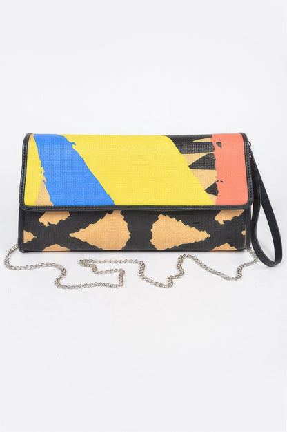 Animal Print Clutch With Color Palette
