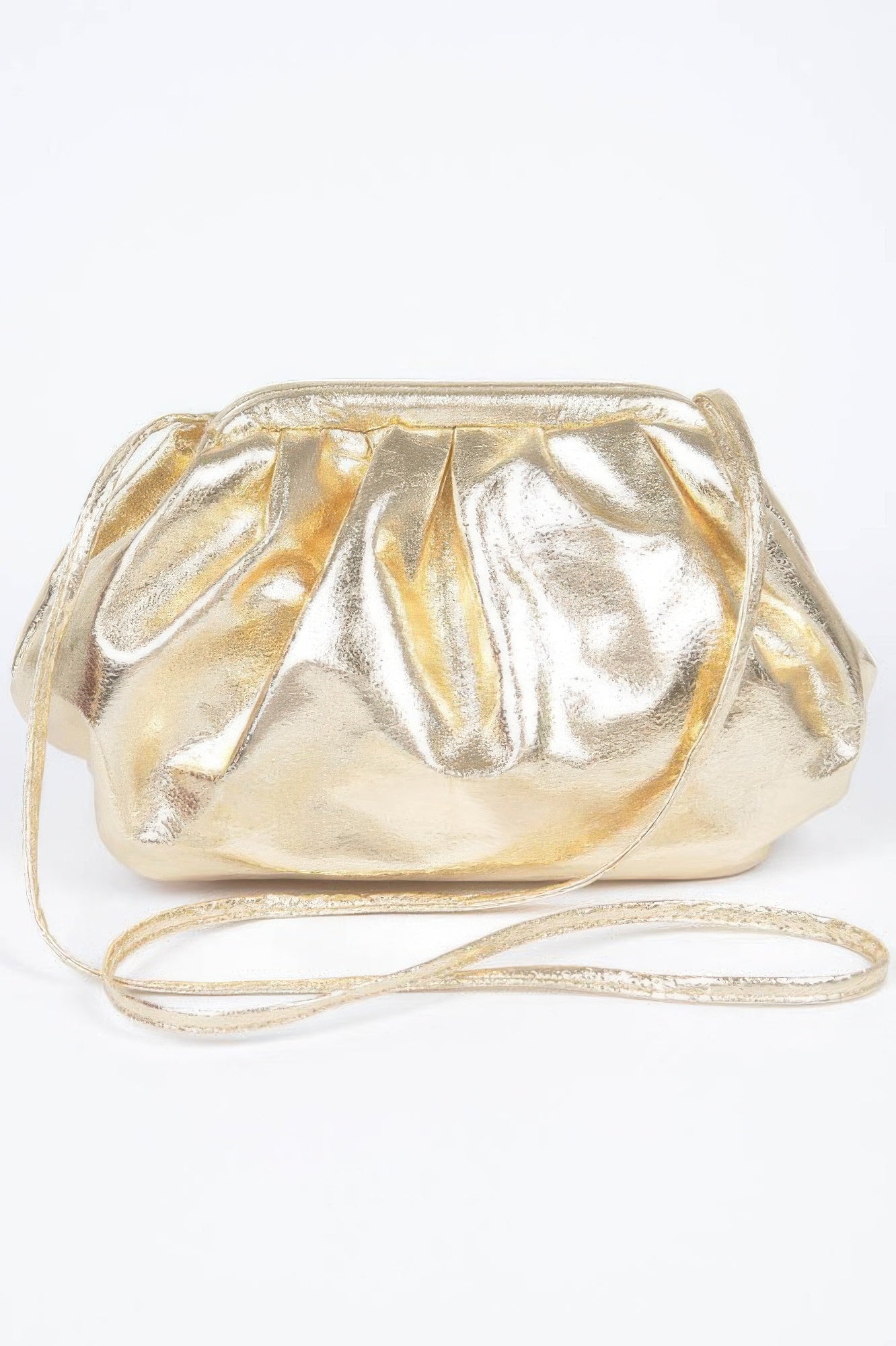 Metallic Pu Crossbody Bag