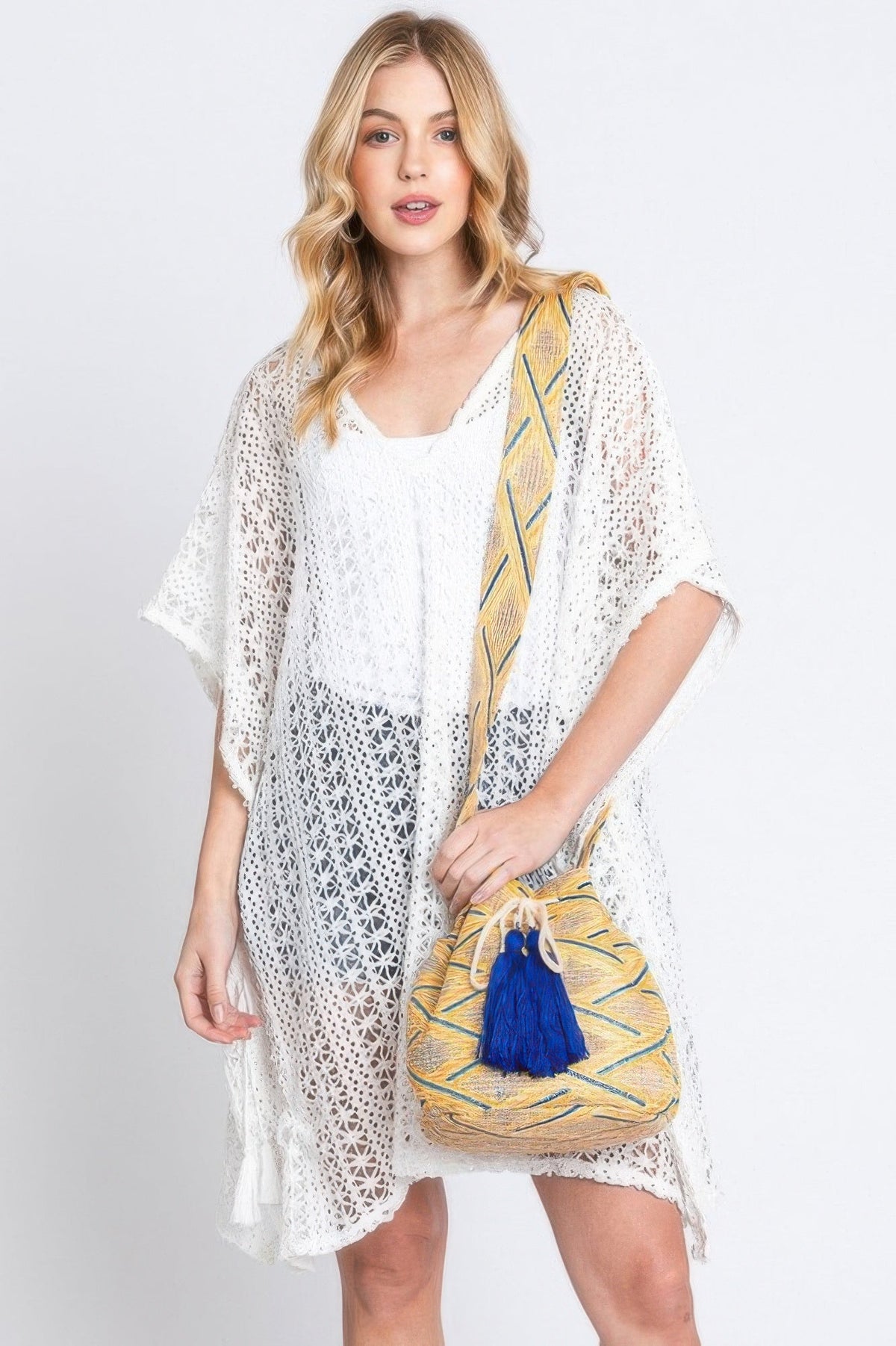 Aztec Bucket Bag With Aztec Strap
