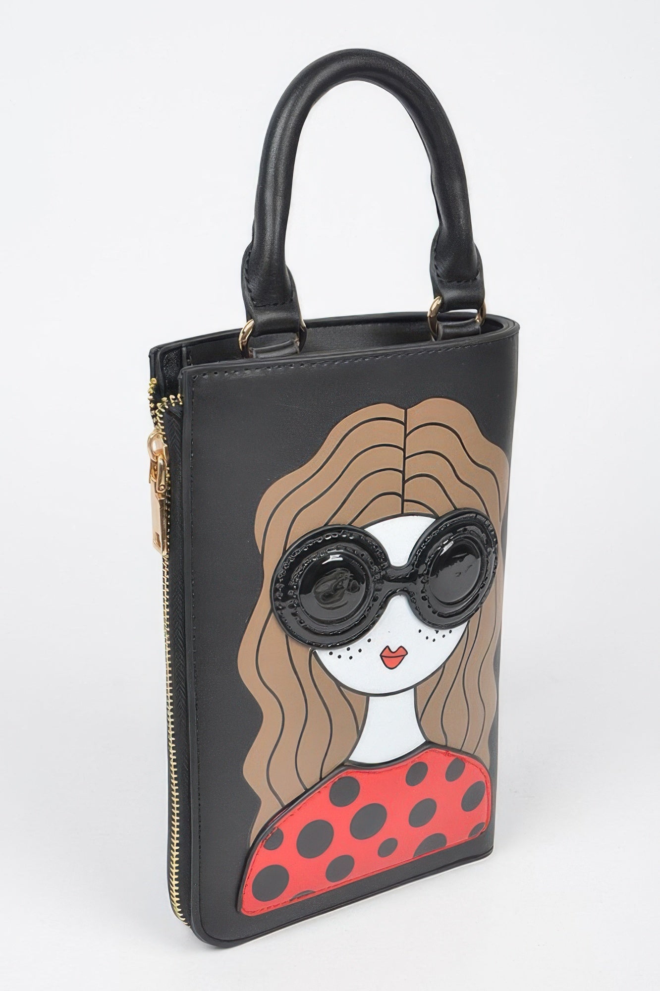 Character Printed Cross Chain Body Strap Bag