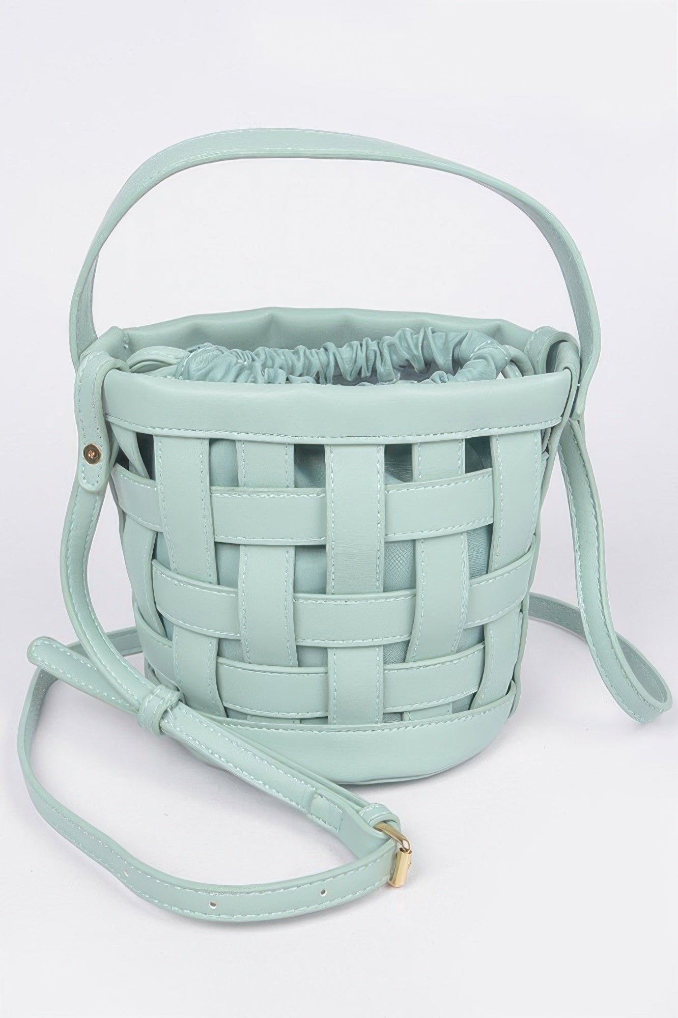 Leather Cross Body Strap Clutch