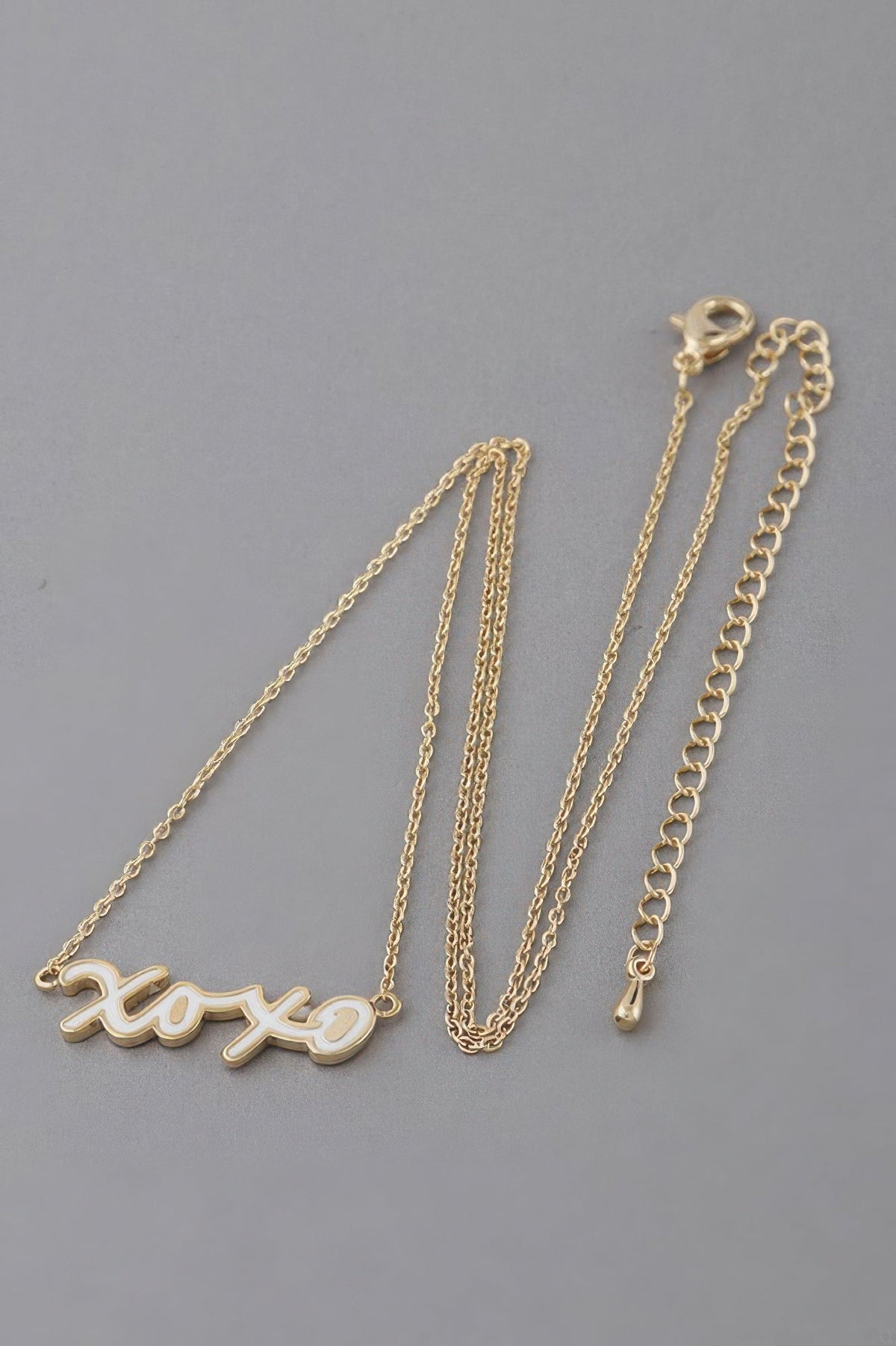 Xoxo Script Necklace