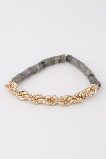 Stone N Chain Bracelet