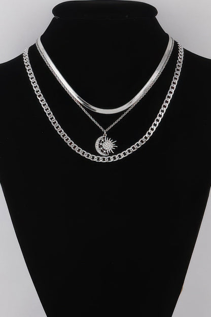 Sun N Moon Chain Necklace