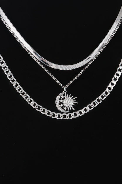 Sun N Moon Chain Necklace