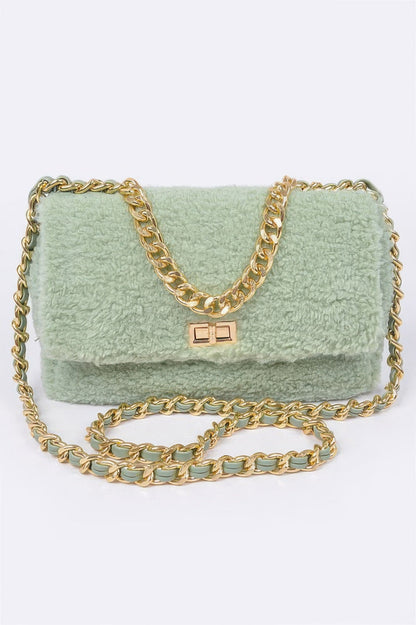Faux Fur Shoulder Bag