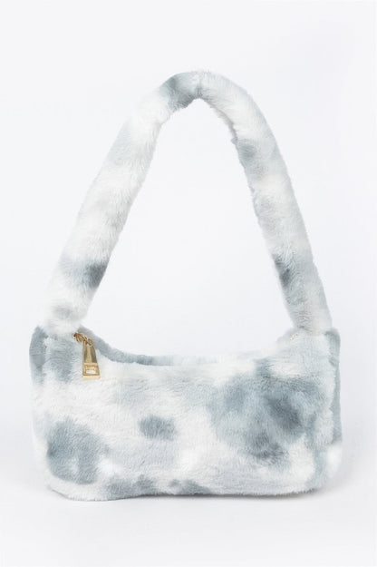Tie Dye Fur Shoulder Bag