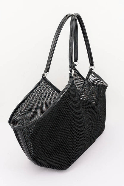 Mesh Tote Bag With Removable Liner