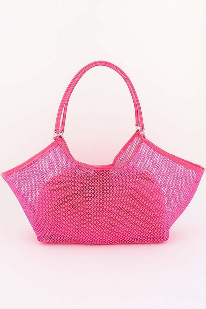 Mesh Tote Bag With Removable Liner