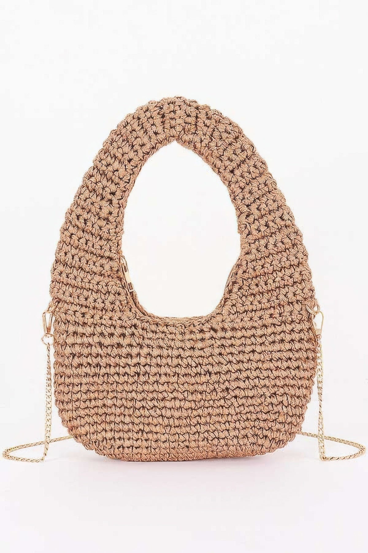 Crochet Woven Hobo Bag