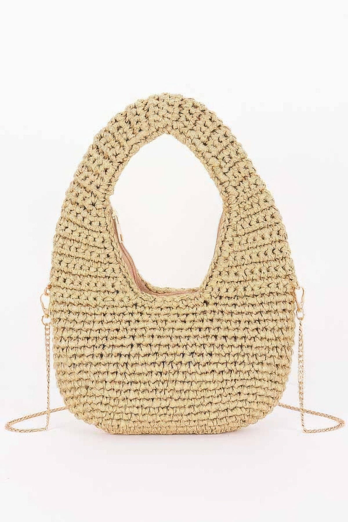 Crochet Woven Hobo Bag