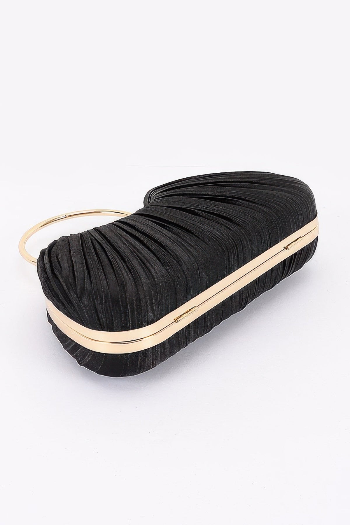 Pleated Polyester Party Clutch