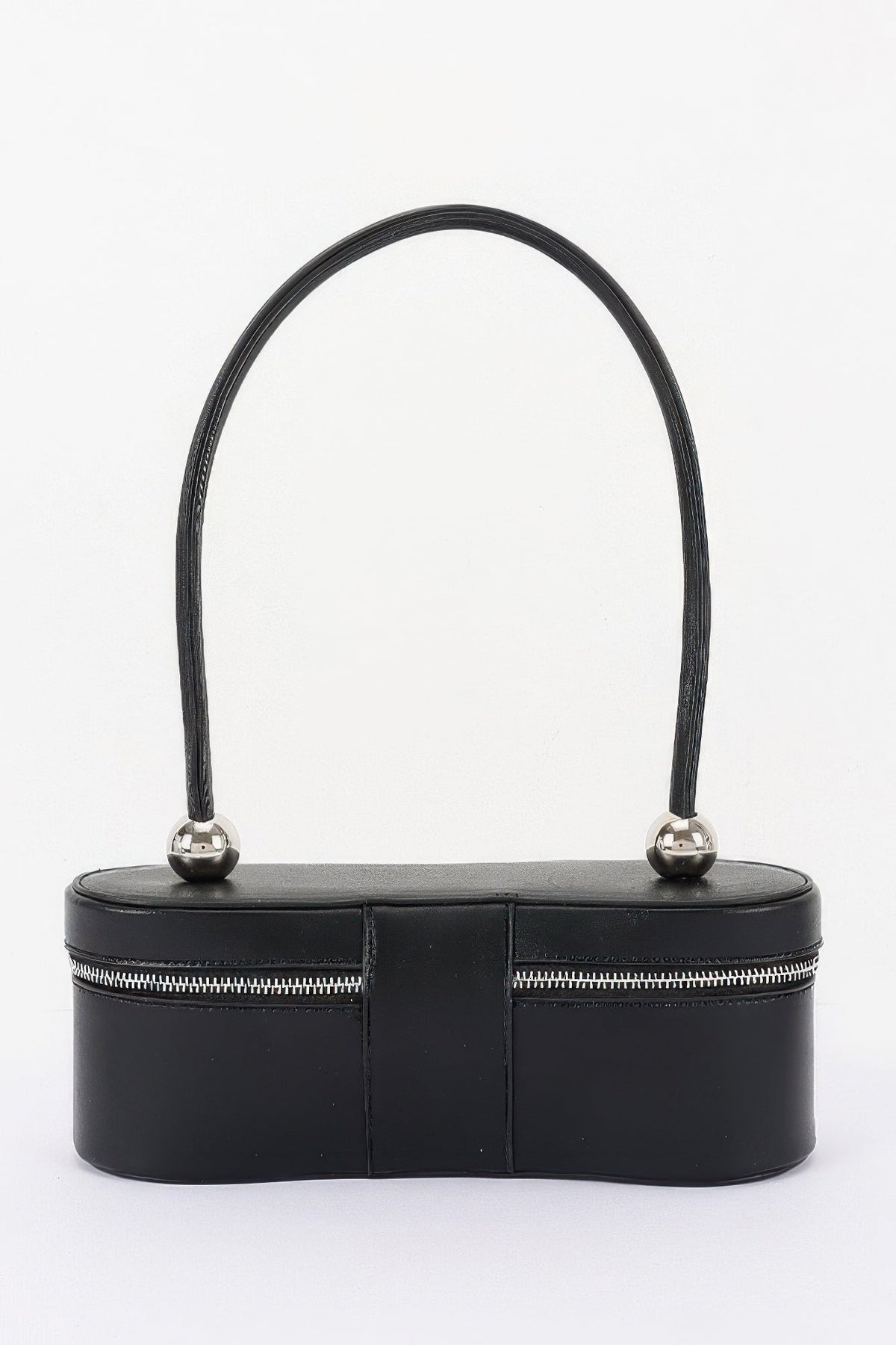 Vegan Leather Long Box Shoulder Bag