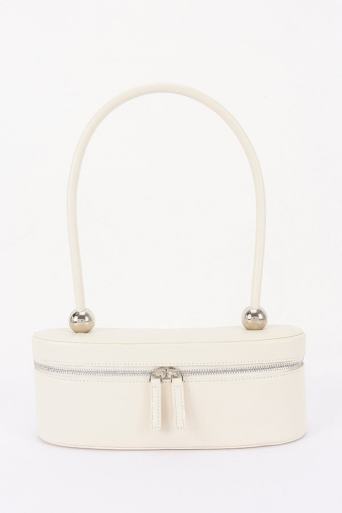 Vegan Leather Long Box Shoulder Bag