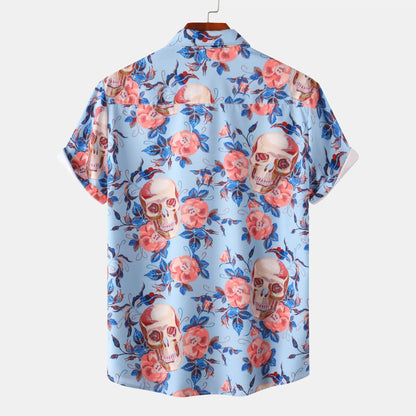 Printed Short Sleeve Casual Shirt