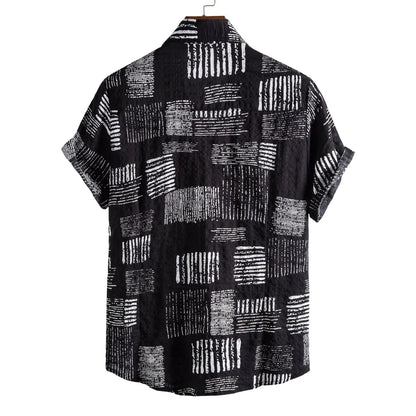 Casual Printed Short Sleeve Shirt