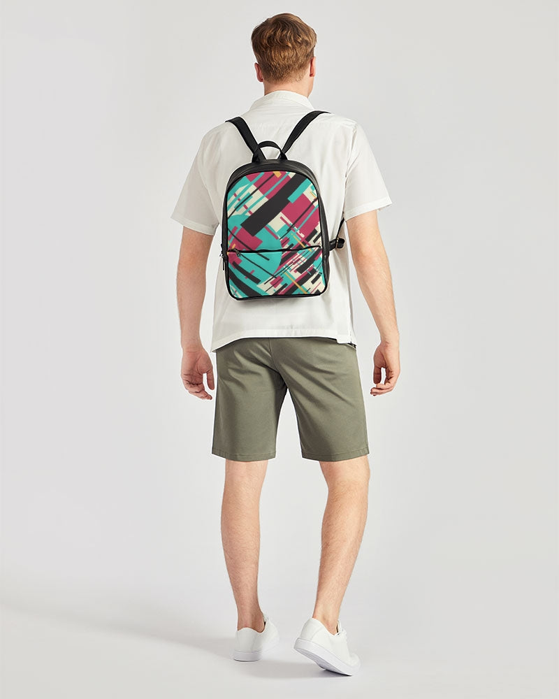 CREATIVE ABSTRACT CREATED BY FLIPSTYLEZ Classic Faux Leather Backpack