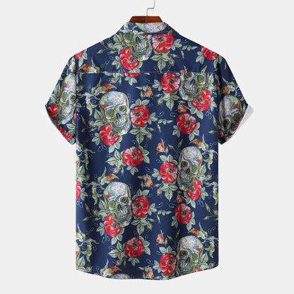 Printed Short Sleeve Casual Shirt