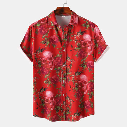 Printed Short Sleeve Casual Shirt